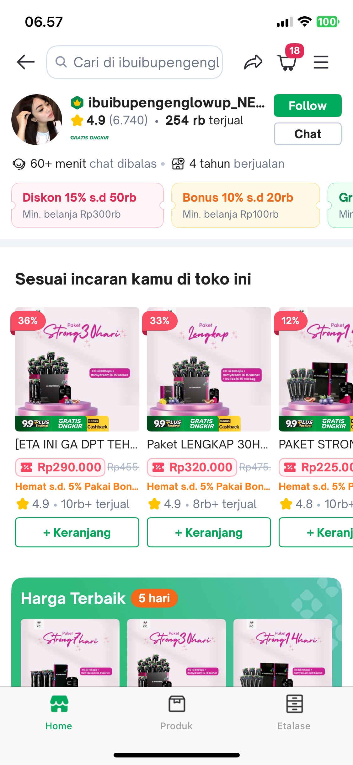 Screenshot Tokopedia